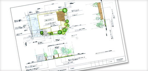 お庭図面