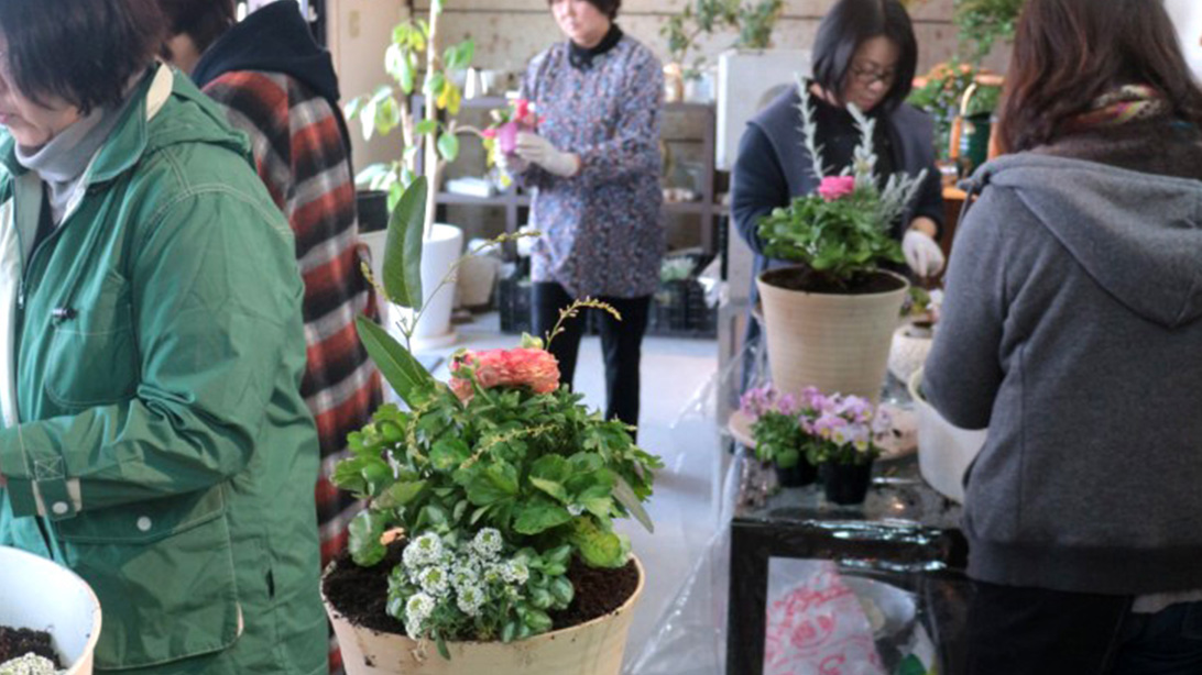 寄せ植えギャザリング作品